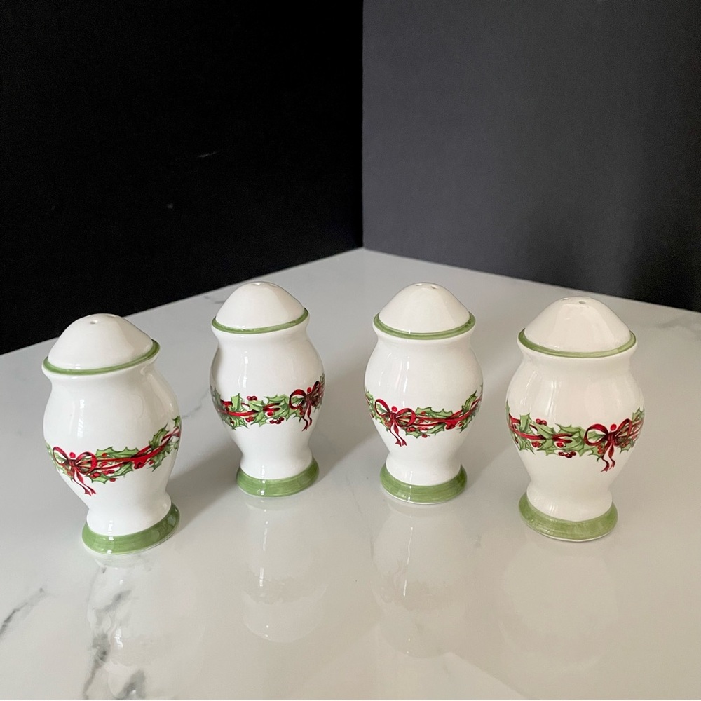 2 SETS of Salt & Pepper Shakers by Christopher Radko